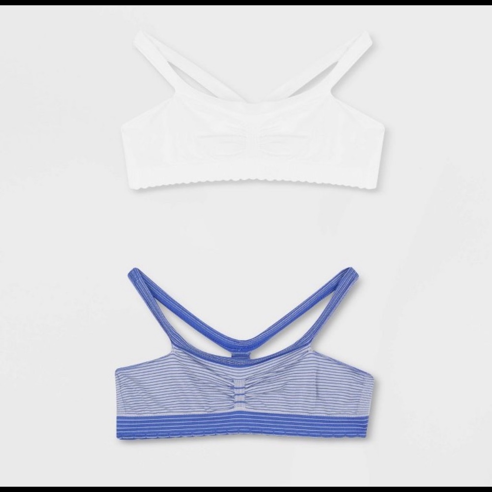 Hanes girls 2pk bandini bra